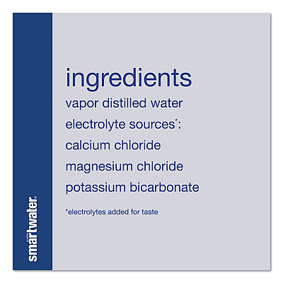 smartwater Vapor-Distilled Water, Unflavored, 33.8 oz Bottle, 15/Carton (22002684)