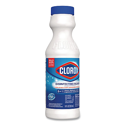 Clorox Concentrated Regular Disinfecting Bleach, 11 oz Bottle, 28/Carton (32436CT)