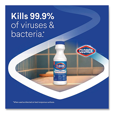 Clorox Concentrated Regular Disinfecting Bleach, 11 oz Bottle, 28/Carton (32436CT)