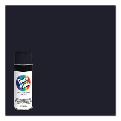 Rust-Oleum Touch'n Tone Spray Paint, Flat Black, 10 oz Aerosol Can, 6/Carton (55275830)