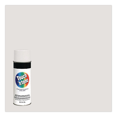 Rust-Oleum Touch'n Tone Spray Paint, Flat White, 10 oz Aerosol Can, 6/Carton (55280830)