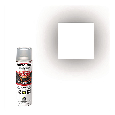Rust-Oleum Industrial Choice M1600 System Solvent-Based Precision Line Marking Paint, Flat Clear, 17 oz Aerosol Can, 12/Carton (1601838V)