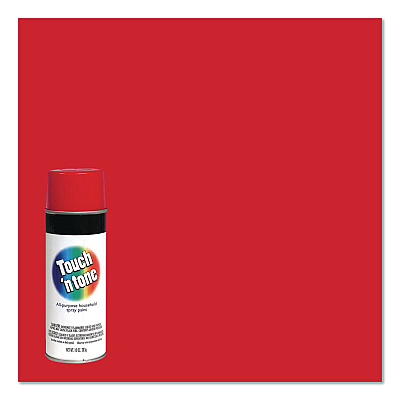 Rust-Oleum Touch'n Tone Spray Paint, Gloss Red, 10 oz Aerosol Can, 6/Carton (55270830)