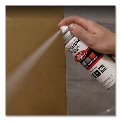 Rust-Oleum Industrial Choice M1600 System Solvent-Based Precision Line Marking Paint, Flat Silver, 17 oz Aerosol Can, 12/Carton (239007)