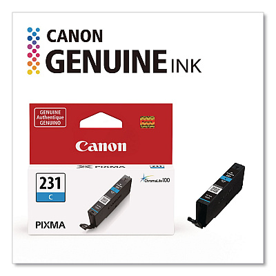Canon 6675C001 (CLI-231) Ink, 800 Page-Yield, Cyan