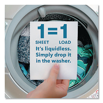 ECOS Liquidless Laundry Detergent Sheets, Free and Clear, 50 Sheets/Box (953710EA)