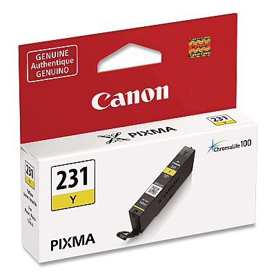 Canon 6677C001 (CLI-231) Ink, 800 Page-Yield, Yellow