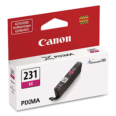 Canon 6676C001 (CLI-231) Ink, 800 Page-Yield, Magenta