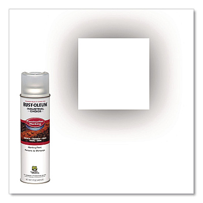 Rust-Oleum Industrial Choice M1400 System Water-Based Construction Marking Paint, Gloss Clear, 17 oz Aerosol Can, 12/Carton (264693)
