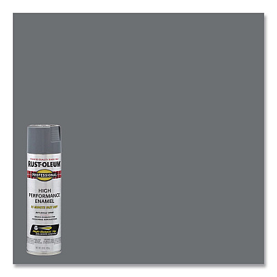 Rust-Oleum Professional Spray Paint, Gloss Dark Machine Gray, 15 oz Aerosol Can, 6/Carton (7587838CT)