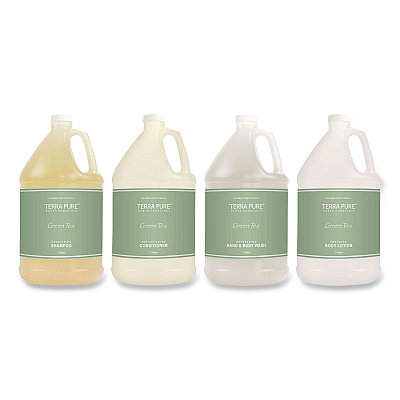 Diversified Hospitality Solutions Terra Pure Body Wash Gallon, Green Tea Lemongrass Scent, 1 gal Bottle (002294EA)