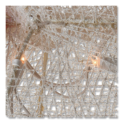 National Tree Company Snowman Decoration, AC Powered, Cool White LED Lights, 13.5" x 27.5" x 48", White (DF070114C)
