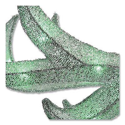 National Tree Company Mesh Glittered Deer Family, AC Powered, Blue/Green/Red/Yellow LED Lights, 27" x 8.5" x 60", White (DF340001LR)