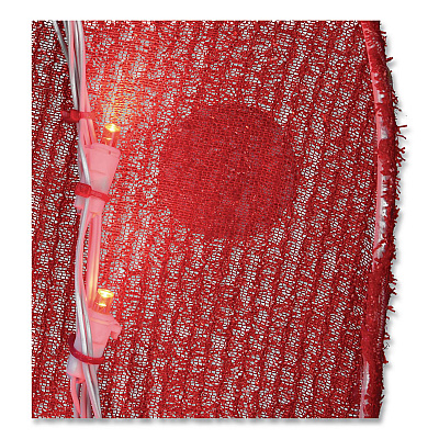 National Tree Company Pre-Lit Vintage Vegas Santa Sign, AC Powered, Cool White/Red/Warm White LED Lights, 12" x 36" x 50.5", Red (DF21078001C)
