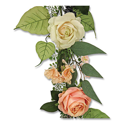 National Tree Company Rose and Lavender Spring Garland, 72" Long, Pink (DS69S21G7504)