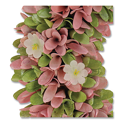 National Tree Company Spring Pink Floral Wreath, 18" x 18" x 3.93", Pink (EG79C0055181)