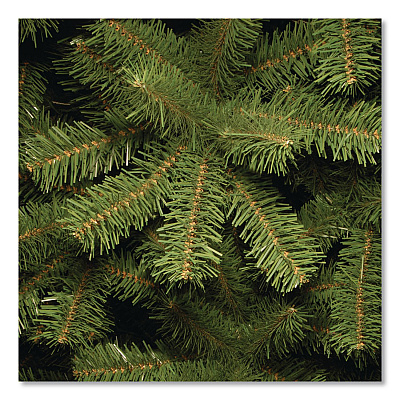 National Tree Company North Valley Spruce Pencil Slim Tree, 32" x 32" x 90", Green Tree, Green Tree Stand (NRV750575)