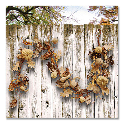 National Tree Company Fall Garland, 72" Long, White (RAHVG060669A)