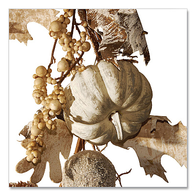 National Tree Company Fall Garland, 72" Long, White (RAHVG060669A)