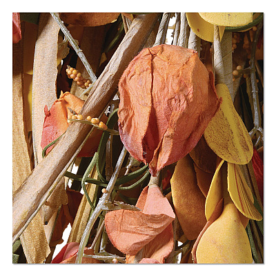 National Tree Company Fall Teardrop Decoration, 16" x 30" x 2", Orange (RAHVT170375N)