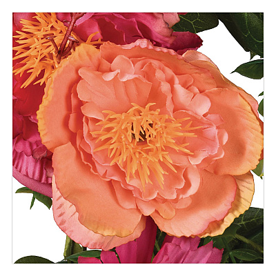 National Tree Company Spring Flowers Mailbox Swag, 36" Long, Pink (RAS20004MB1)
