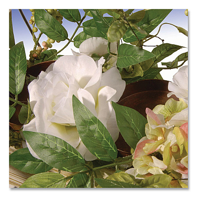 National Tree Company Spring Candleholder Table Decoration, 9" x 22" x 9", Cream (RASBE030146B)