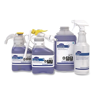 Diversey Glance NA Glass and Multi-Surface Cleaner SC, Unscented, 1.4 L SmartDose, 2/Carton (101106662)