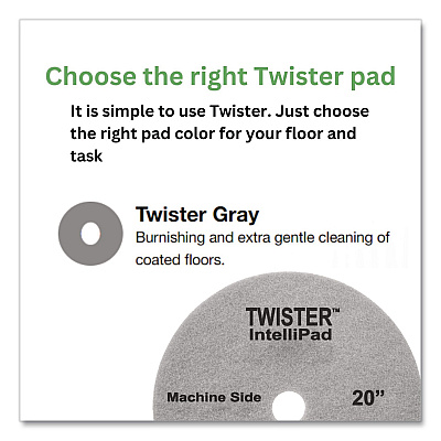 Diversey Twister Intellipad, 20", 2/Carton (DDT800353)