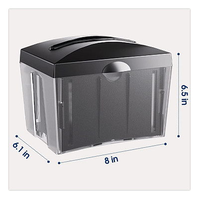 Morcon Tissue Valay Table Top Napkin Dispenser, 6 x 6.5 x 8, Black (NT222)