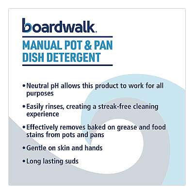 Boardwalk Manual Pot and Pan Dish Detergent, Fresh Breeze Scent, 5 gal Pail (4858)