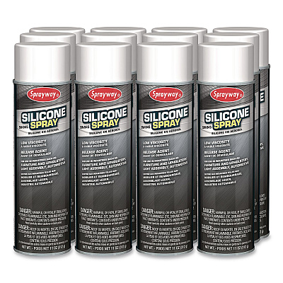 Sprayway Silicone Spray, 20 oz Can, 12/Carton (SW945)