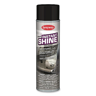 Sprayway Instant Shine Silicone Spray, 12 oz Aerosol Can, 12/Carton (SW936)