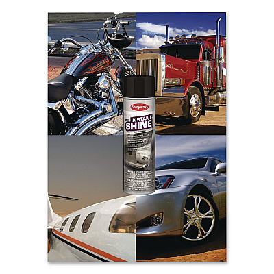 Sprayway Instant Shine Silicone Spray, 12 oz Aerosol Can, 12/Carton (SW936)
