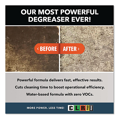 CLR PRO MAX Industrial Degreaser, 32 oz Spray Bottle, 6/Carton (DGR32PROMCT)