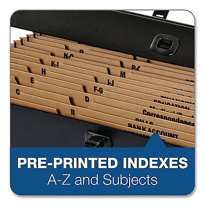 Pendaflex Case File, 5" Expansion, 19 Sections, Twist-Lock Closure, Custom-Cut Tabs, Legal Size, Randomly Assorted Colors (11170)
