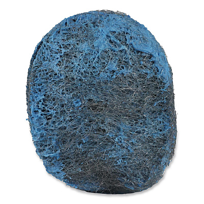 Boardwalk Steel Wool Soap Pads, 3" x 2.5", Blue, 15 Pads/Box, 12 Boxes/Carton (STWLPAD)
