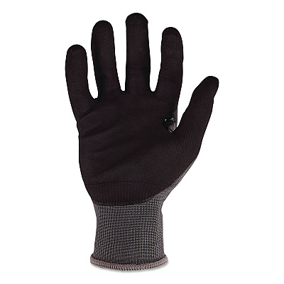 ergodyne ProFlex 7043 ANSI A4 Nitrile Coated CR Gloves, EN388: 4X42D, 10" Long, XX-Small (5), Gray, Pair (10520)
