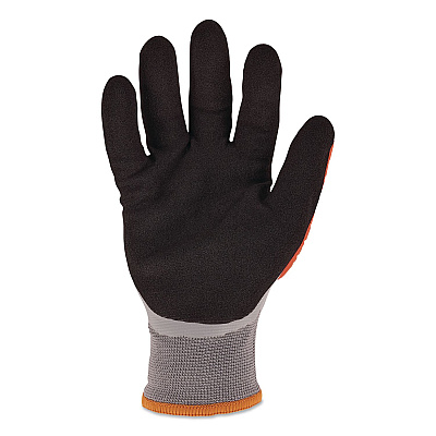 ergodyne ProFlex 7521 Thermal Coated Impact-Resistant Gloves: EN 388: 2131X, 10" Long, X-Small (6), Gray, Pair (17641)
