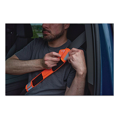 ergodyne GloWear 8105 Hi-Vis Seat Belt Cover, 2.17" x 16.54", Orange (29035)