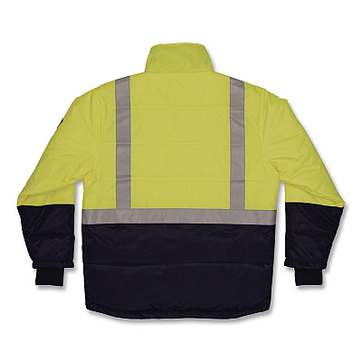 ergodyne N-Ferno 6478 Class 2 Hi-Vis Freezer Jacket, X-Large, Lime (41275)