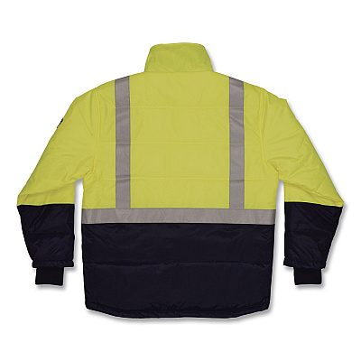 ergodyne N-Ferno 6478 Class 2 Hi-Vis Freezer Jacket, 3X-Large, Lime (41277)