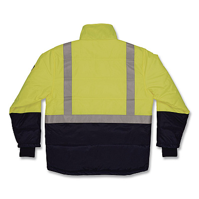 ergodyne N-Ferno 6478 Class 2 Hi-Vis Freezer Jacket, 5X-Large, Lime (41279)