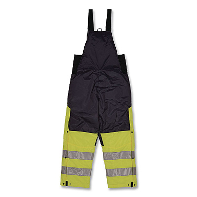 ergodyne N-Ferno 6479 Hi-Vis Freezer Bib Overalls, Small, Lime (41282)