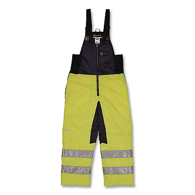 ergodyne N-Ferno 6479 Hi-Vis Freezer Bib Overalls, Medium, Lime (41283)