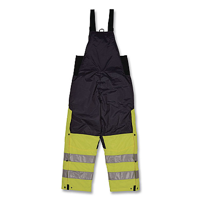 ergodyne N-Ferno 6479 Hi-Vis Freezer Bib Overalls, Large, Lime (41284)