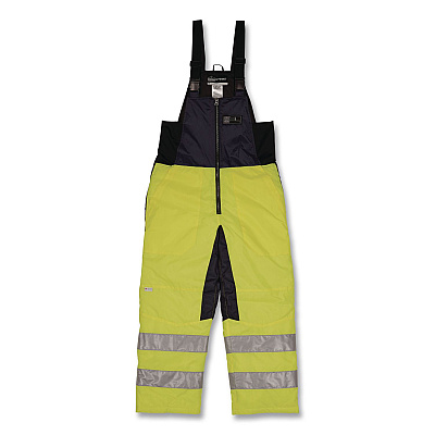 ergodyne N-Ferno 6479 Hi-Vis Freezer Bib Overalls, 4X-Large, Lime (41288)