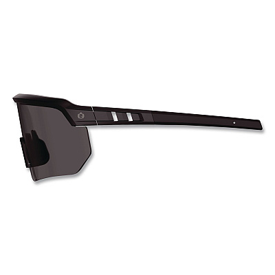 ergodyne Skullerz AEGIR Color Enhancing Safety Glasses, Matte Black Nylon Frame, High Contrast Smoke Polycarbonate Lens (55201)