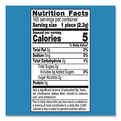 ICE BREAKERS Ice Cubes Peppermint Sugar-Free Gum, Peppermint, 40 Cubes/Bottle, 4 Bottles/Carton (22002645)