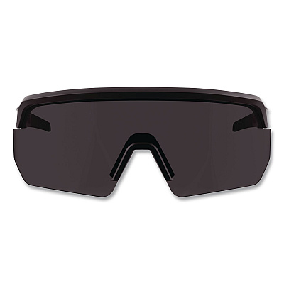 ergodyne Skullerz AEGIR Color Enhancing Safety Glasses, Matte Black Nylon Frame, High Contrast Smoke Polycarbonate Lens (55201)