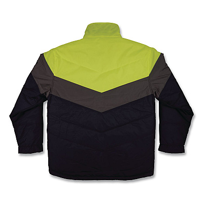 ergodyne N-Ferno 6464 Insulated Freezer Jacket with AmpliFIRE Heat Reflective Lining, X-Large, Navy (41135)